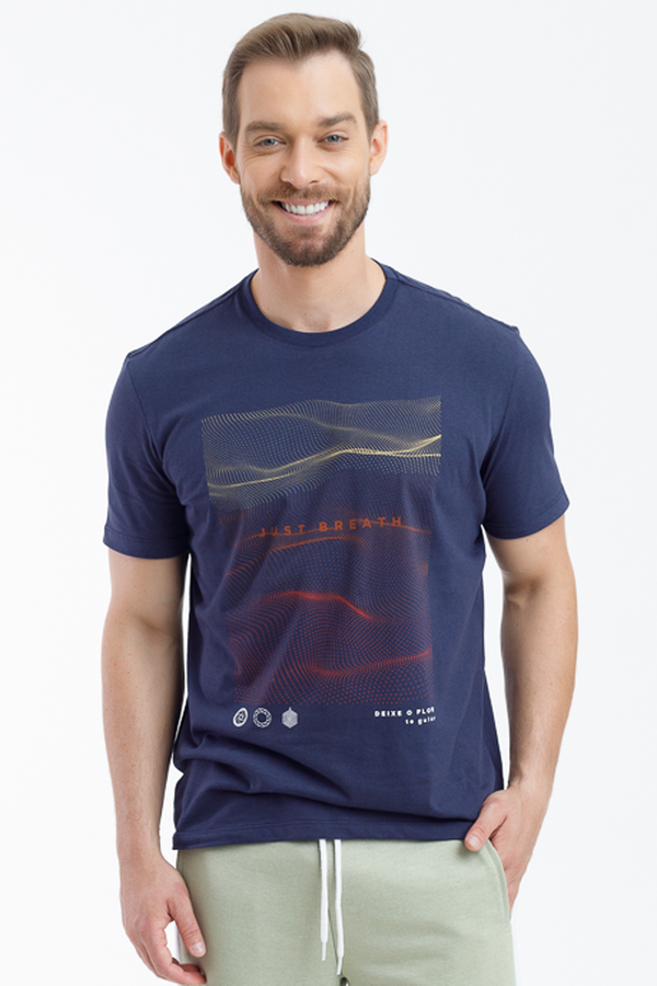 Camiseta The North Face Logo Play Azul - Compre Agora