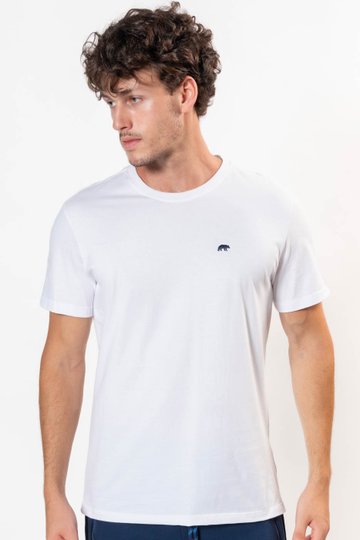 camiseta masculina manga curta basica premium com bordado urso branca bermuda calca camiseta masculina tshirt moletom harpie loja moda roupa 483